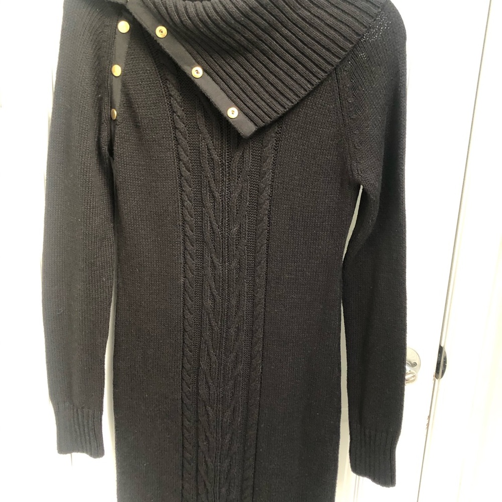 Black Guess Sweater Dress